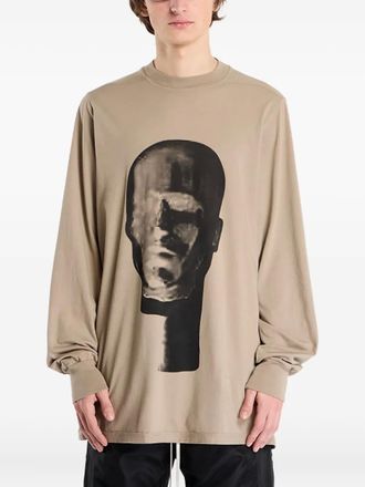 Rick Owens Jumbo graphic longssleeve T-shirt - men - Cotton - L - Neutrals