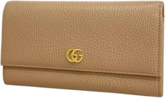 Gucci Pre-owned Wallets, female, Beige, Size: ONE SIZE Pre-owned Long wallet (bi-fold)