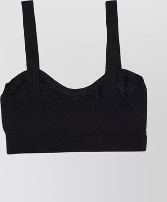 Parosh stretchy bralette with soft fabric and ribbed hem