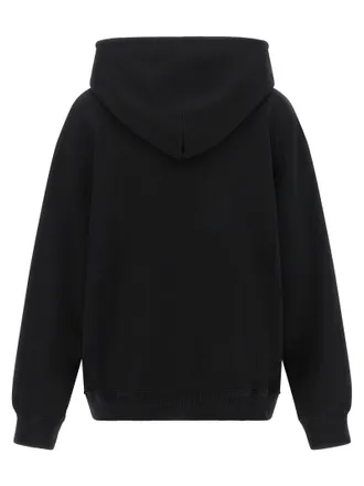 Maison Margiela Cotton Logo-Patch Hoodie - Black
