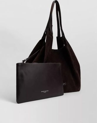 Gianni Chiarini leather shoulder bag with pouch