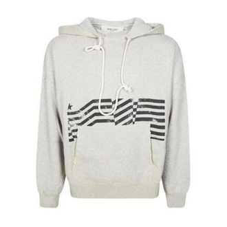 Golden Goose Journey Hoodie W/ Print - male - Golden Goose - Hoodies - Gray - XL - Sweatshirts & Hoodies