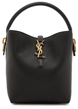 Saint Laurent Le 37 Small Grained Leather Bucket bag - Black - One Size