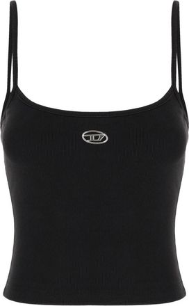 Diesel T-Hupy-Od - Dames - Tops zonder mouwen - Zwart - M - Katoen - Tops