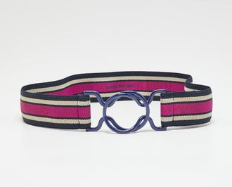 Isabel Marant Elie Stripe M Waist Belt Multicolor Stretch