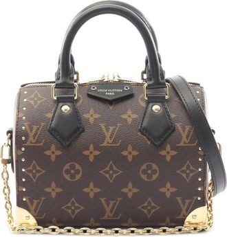 Louis Vuitton 2021-2025 Monogram Speedy Trunk 20 satchel - women - Fabric - One Size - Brown