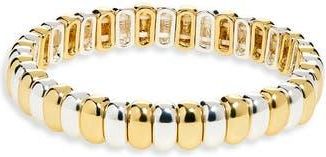 Nordstrom Rack Two Tone Stretch Bracelet in Gold- Silver at Nordstrom Rack