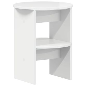 vidaXL Armario Auxiliar Alto Brillo &Oslash;40 X 50 Cm Madera De Ingenier&iacute;a Vidaxl
