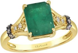 Le Vian 14K 2.08 Ct. Tw. Diamond & New Emerald Ring