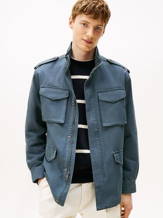 Tommy Hilfiger Mens Lightweight Field Jacket - Blue - L