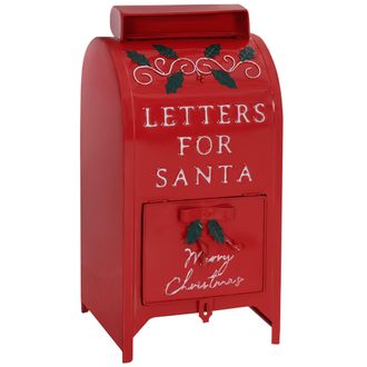 HOMCOM Christmas Post Box Freestanding Or Wall Mounted For Xmas Decoration | TJ Hughes