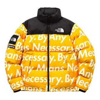 SUPREME FW15 X The North Face By Any Means Nuptse Jacket Yellow SUP-FW15-622