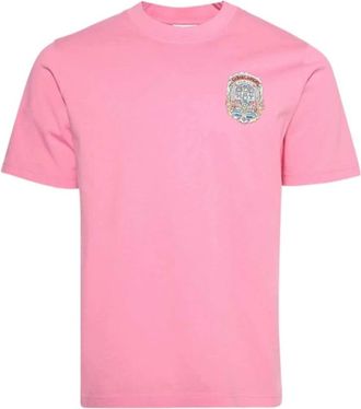 Casablanca Casa Way Skate T-shirt met Korte Mouwen - Heren - T-shirts - Roze - S - Katoen - Tops
