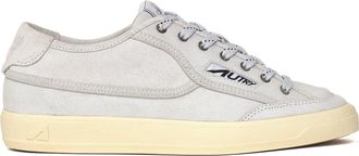 Autry Low-Top Suede Sneakers with Leather Accents and Vintage Appeal