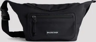 Balenciaga Marsupio Explorer in nylon con logo applicato e tracolla regolabile
