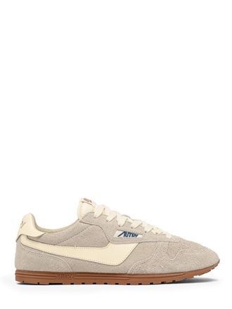 Autry WINDSPIN LOW Neutral Textured Sneakers