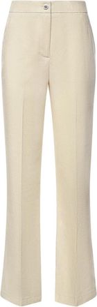 Pinko Wijde broek - Dames - Wijde Broeken - Beige - S - Broeken