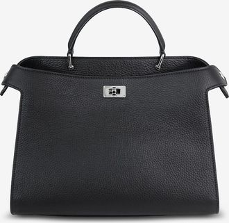 Michino Handtasche aus genarbtem Leder Lutece Small