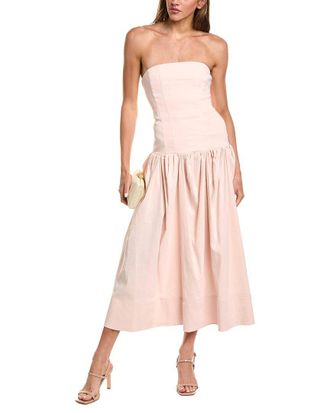A.L.C. A. L.C. June Linen-Blend Midi Dress