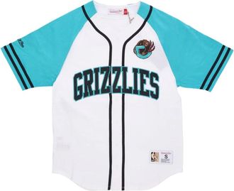 Mitchell & Ness NBA Practice Day Jersey Grizzlies White - Heren - Fitness - Veelkleurig - M - Katoen - Fitness