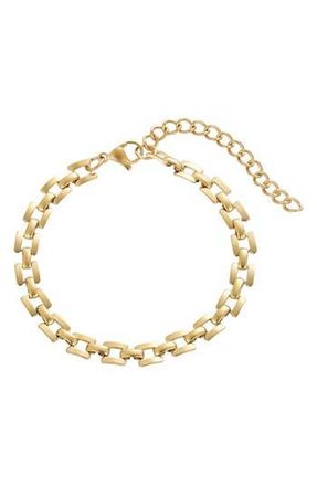 Adornia Geometric Link Chain Bracelet in Gold at Nordstrom Rack