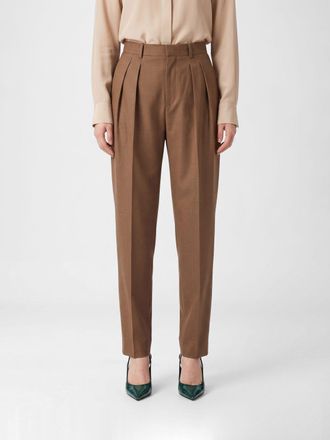 Saint Laurent Pantaloni skinny a vita alta in misto lana e mohair