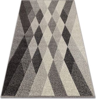 RugsX Rugsx - Alfombra Feel 5674/16811 Diamantes Gris/antracita/crema Grey 120x170 Cm