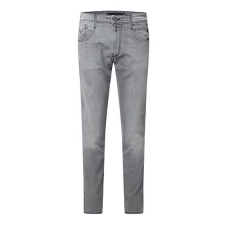 Replay Mens Anbass Slim-Fit Jeans in Grey Cotton - Size 36W/30L