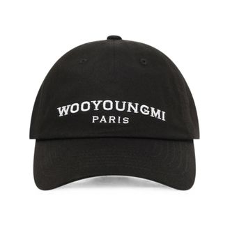 Wooyoungmi Pet - Heren - Petten - Zwart - ONE Size - Katoen - Accessoires