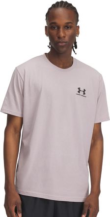 Under Armour Mens Sportstyle Left Chest SS T-Shirt, Color Gray Dawn (009), Size: XX-Large x Tall