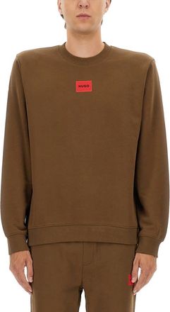 HUGO BOSS Regular Fit Sweatshirt With Logo Label