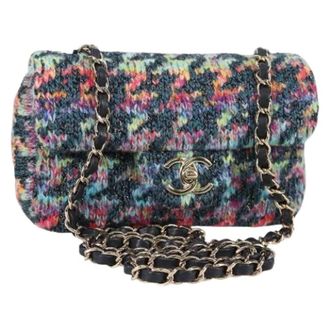 Chanel Pre-owned Vintage Canvas Schoudertas - Dames - Pre-owned - Veelkleurig - Maat: ONE Size