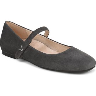 Vionic Alameda Mary Jane Flat in Graphite Grey at Nordstrom, Size 9.5