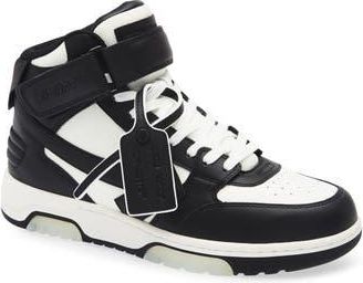 Off-white Out Of Office Mid Top Sneaker in Black And White at Nordstrom Rack, Size 6.5Us / 39Eu