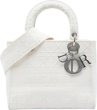 Dior Pre-owned Lady D-Lite Handtas - Dames - Vintage Handtas - Wit - ONE Size - Vintage