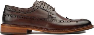 Sole Mens Etham Brogue Shoes - Brown Leather - Size UK 11