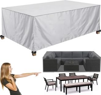 OEM Funda Para Muebles De Jard&iacute;n - 23016580 Cm - Resistente A Los Rayos Uv/al Viento/al Fr&iacute;o - Color Marfil - Para Mesas/sillas/sof&aacute;s