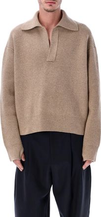 STUDIO NICHOLSON Nash Rws Merino Wool Polo Knit
