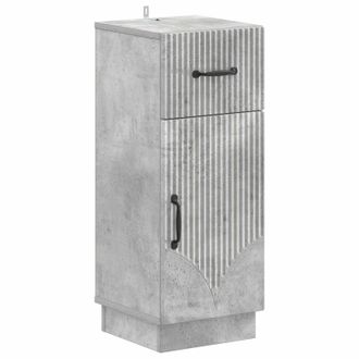 vidaXL Armario De Almacenamiento Para Ba&ntilde;o Hoorn Gris Hormig&oacute;n Vidaxl