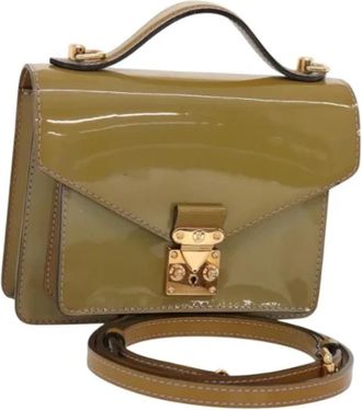 Louis Vuitton Tweedehands leren Louis Vuitton tassen - Dames - Vintage Handtas - Groen - ONE Size - Leer - Vintage