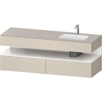 Duravit Qatego Lavabo Encastrado Con Base De Lavabo Consola, - Duravit