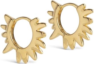 Enamel Copenhagen Enamel Copenhagen, Accessoires, Dames, Geel, ONE Size, Sunshine Leaves Hoops - Verguld