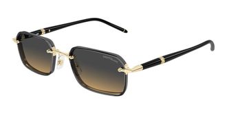 Montblanc MB0483S 002 Mens Sunglasses Gold Size 54