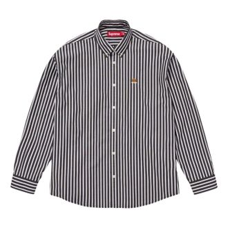 SUPREME SS26 Stripe Shirt Black SUP-SS26-196-BLK