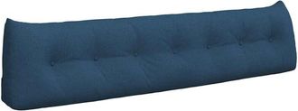 vidaXL Coj&iacute;n De Espalda Azul 200 X 24 X 50 Cm Tela Vidaxl