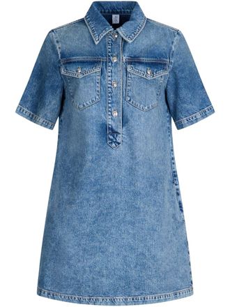 Liu Jo denim mini dress - women - Cotton - 40 - Blue