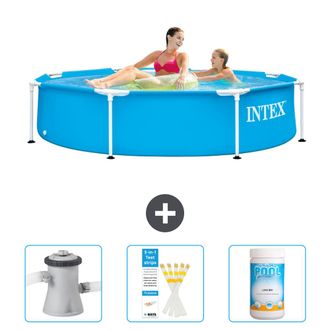 Intex Piscina Con Estructura Redonda - 244x51 Cm - 6-piezas Scb73