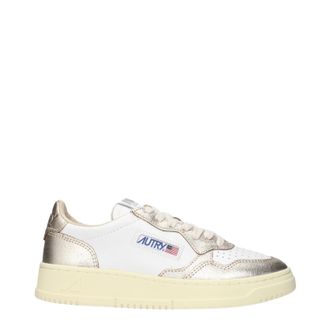 Autry Sneakers Medalist Dames Leer Wit/Platinum