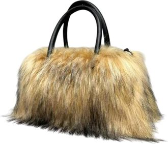 Generic Autumn and winter fashion imitation fur handbag large-capacity tote bag