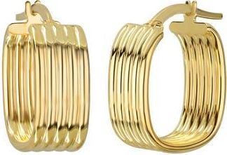 Bony Levy 14K Gold Ribbed Hoop Earrings in 14Ky at Nordstrom Rack